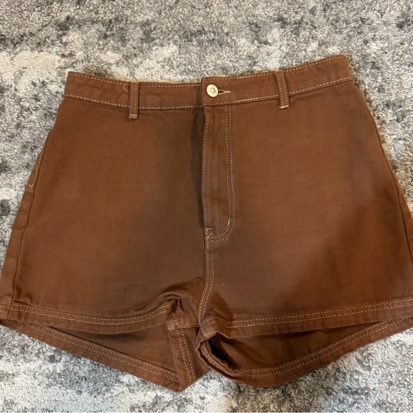 PRINCESS POLLY DARBY A LINE SHORT BROWN, US 8 - Picture 2 of 6
